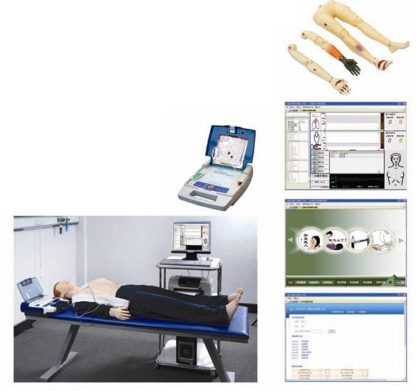高级心肺复苏、AED除颤模拟人（计算机控制、三合一组合）